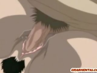 Nervous anime co-edukasyon birhen may malaki malalaking suso makakakuha ng screwed