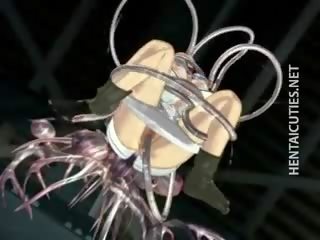 3d animasi bayi di tentakel mendapat kacau