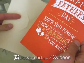 Passion-hd fathers diena dzimumloceklis nepieredzējošas gift ar solis dāma lana rhoades